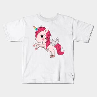 Cute baby Pegasus unicorn. Very beautiful design for kids. Kids T-Shirt